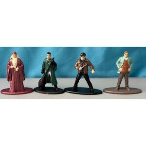 Harry Potter Miniature Figurine Set Of 4 Nano Metalfigs Wizarding Die Cast